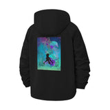 Fantasy Mermaid Art Unisex Full-Zip Printed Waterproof Hooded Windbreaker
