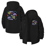 Succulent Garden Unisex Full-Zip Printed Waterproof Hooded Windbreaker
