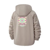 Geometric Abstract Unisex Full-Zip Printed Waterproof Hooded Windbreaker