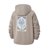 Scorpio Tarot Unisex Full-Zip Printed Waterproof Hooded Windbreaker