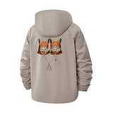 Mystic Fox Duet Unisex Full-Zip Printed Waterproof Hooded Windbreaker