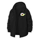 Eyeball Snail Unisex Full-Zip Printed Waterproof Hooded Windbreaker