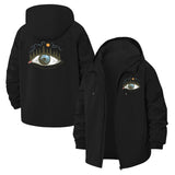Surreal Forest Eye Unisex Full-Zip Printed Waterproof Hooded Windbreaker