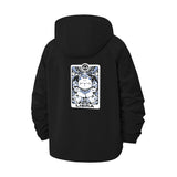 Libra Cat Tarot Unisex Full-Zip Printed Waterproof Hooded Windbreaker