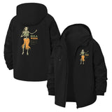 Skeleton Hula Dance Unisex Full-Zip Printed Waterproof Hooded Windbreaker