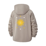 Astrological Sunburst Unisex Full-Zip Printed Waterproof Hooded Windbreaker