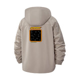 Retro Arcade Game Unisex Full-Zip Printed Waterproof Hooded Windbreaker