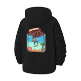 Retro Skater Arcade Unisex Full-Zip Printed Waterproof Hooded Windbreaker