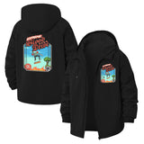 Retro Skater Arcade Unisex Full-Zip Printed Waterproof Hooded Windbreaker