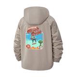 Retro Skater Arcade Unisex Full-Zip Printed Waterproof Hooded Windbreaker