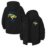 Amalfi Coast Floral Unisex Full-Zip Printed Waterproof Hooded Windbreaker