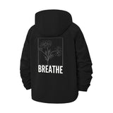 Floral Breathe Unisex Full-Zip Printed Waterproof Hooded Windbreaker