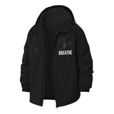 Floral Breathe Unisex Full-Zip Printed Waterproof Hooded Windbreaker