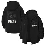 Floral Breathe Unisex Full-Zip Printed Waterproof Hooded Windbreaker
