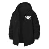 404 Not Found Unisex Full-Zip Printed Waterproof Hooded Windbreaker