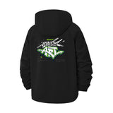 Street Art Unisex Full-Zip Printed Waterproof Hooded Windbreaker