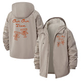 Chin Chin Team Unisex Full-Zip Printed Waterproof Hooded Windbreaker