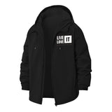 Live Love It Unisex Full-Zip Printed Waterproof Hooded Windbreaker
