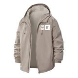 Live Love It Unisex Full-Zip Printed Waterproof Hooded Windbreaker
