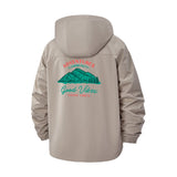 Mountain Adventure Good Vibes Unisex Full-Zip Printed Waterproof Hooded Windbreaker