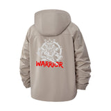 Samurai Warrior Unisex Full-Zip Printed Waterproof Hooded Windbreaker