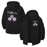 Alter Reality Daisy Unisex Full-Zip Printed Waterproof Hooded Windbreaker