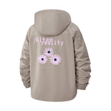 Alter Reality Daisy Unisex Full-Zip Printed Waterproof Hooded Windbreaker