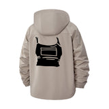 Retro Tech Vest Unisex Full-Zip Printed Waterproof Hooded Windbreaker