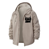 Retro Tech Vest Unisex Full-Zip Printed Waterproof Hooded Windbreaker