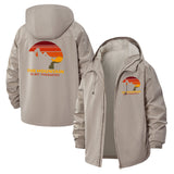 Mountain Therapy Unisex Full-Zip Printed Waterproof Hooded Windbreaker