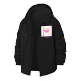 Dreamy Heart Amor Unisex Full-Zip Printed Waterproof Hooded Windbreaker
