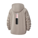 Lipstick Icon Unisex Full-Zip Printed Waterproof Hooded Windbreaker