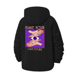 Make Your Own Future Unisex Full-Zip Printed Waterproof Hooded Windbreaker