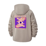 Make Your Own Future Unisex Full-Zip Printed Waterproof Hooded Windbreaker