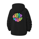 Cheer Coach Unisex Full-Zip Printed Waterproof Hooded Windbreaker