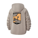 Space Rover Unisex Full-Zip Printed Waterproof Hooded Windbreaker