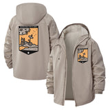 Space Rover Unisex Full-Zip Printed Waterproof Hooded Windbreaker