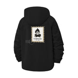 Campfire Stamp Unisex Full-Zip Printed Waterproof Hooded Windbreaker