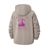Witchy Thoughts Unisex Full-Zip Printed Waterproof Hooded Windbreaker
