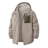 Ghoul Next Door Unisex Full-Zip Printed Waterproof Hooded Windbreaker