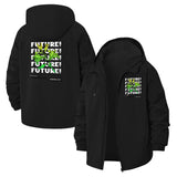 Urban Future Graphic Unisex Full-Zip Printed Waterproof Hooded Windbreaker