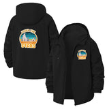 Camping Under the Stars Unisex Full-Zip Printed Waterproof Hooded Windbreaker