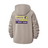 Retro Smiley I Am Me Unisex Full-Zip Printed Waterproof Hooded Windbreaker