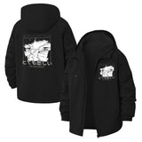 Melancholic Anime Eyes Unisex Full-Zip Printed Waterproof Hooded Windbreaker