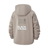 Retro Television Unisex Full-Zip Printed Waterproof Hooded Windbreaker