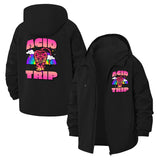 Psychedelic Acid Trip Unisex Full-Zip Printed Waterproof Hooded Windbreaker