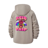 Psychedelic Acid Trip Unisex Full-Zip Printed Waterproof Hooded Windbreaker