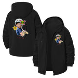 Gamer Graphics Unisex Full-Zip Printed Waterproof Hooded Windbreaker