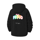 Stand Proud Unisex Full-Zip Printed Waterproof Hooded Windbreaker