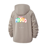 Stand Proud Unisex Full-Zip Printed Waterproof Hooded Windbreaker